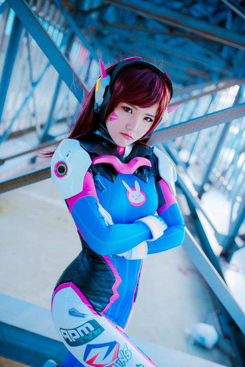 守望先锋兔女郎激情cos写真