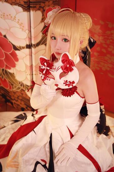 花嫁saber和风礼服 唯美cos欣赏(3)