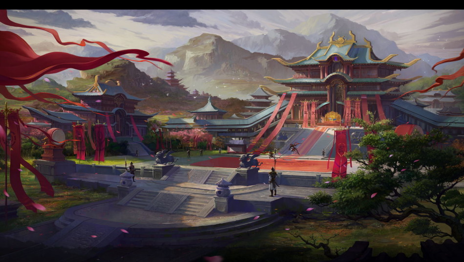 > 《神道三国》场景原画