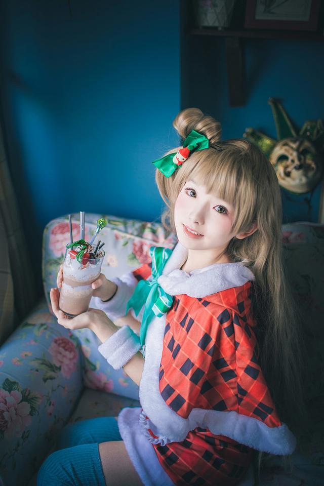 超萌萝莉 南小鸟圣诞cosplay(7)