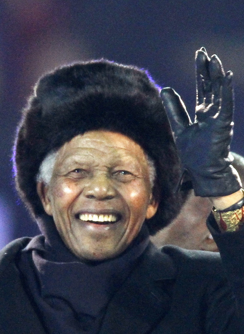 曼德拉出席世界杯闭幕式