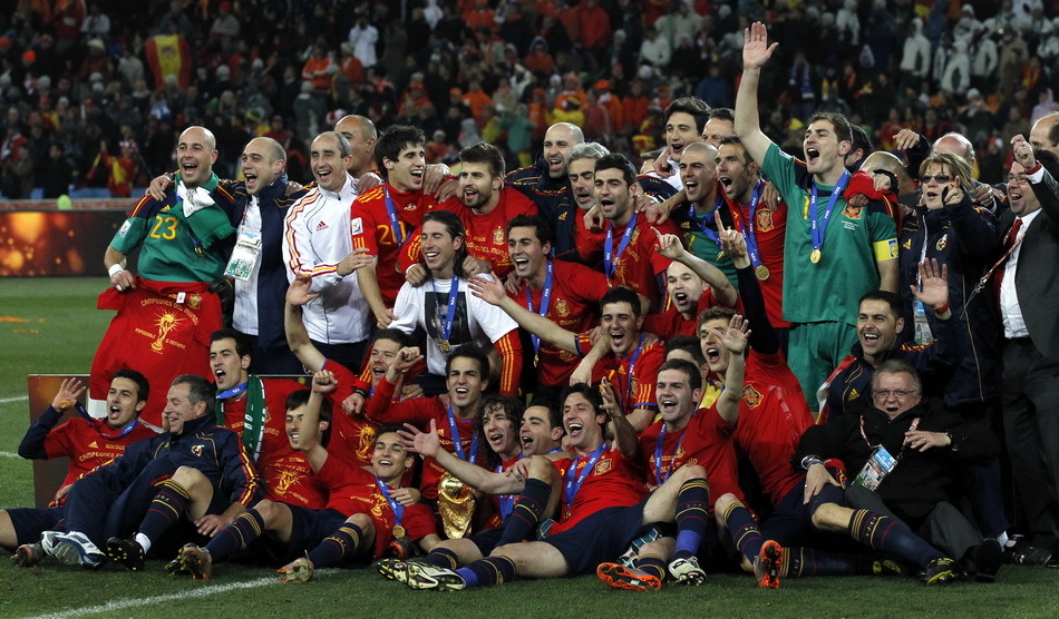 西班牙队夺得世界杯冠军