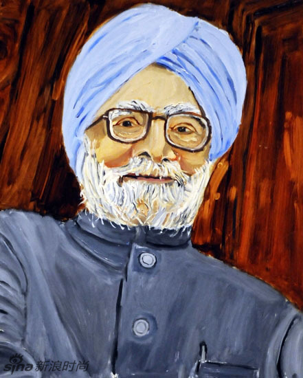 小布什画笔下的各国政要