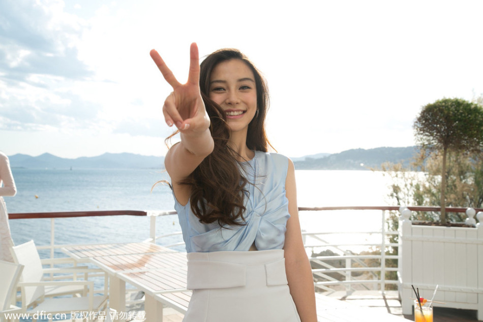 Angelababy戛纳美照