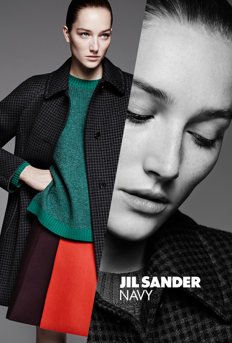 优雅的拼接艺术 jil sander 2014秋冬广告大片
