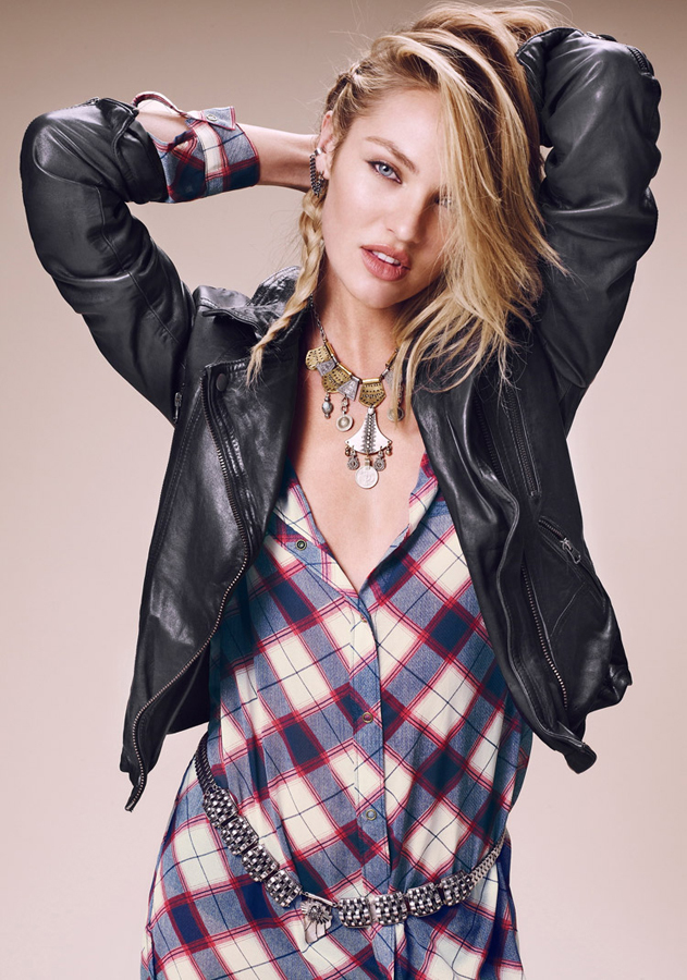 超模坎迪斯演绎free people时尚大片