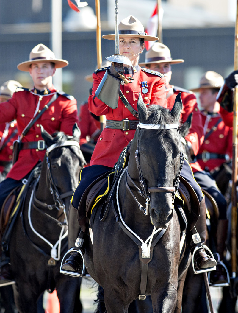 加拿大皇家骑警音乐骑术队的俊男美女