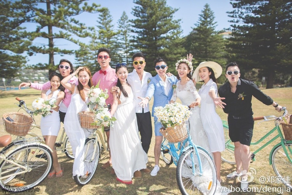 邓家佳婚礼现场浪漫温馨