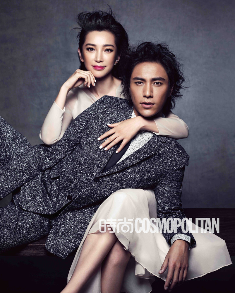 陈坤李冰冰时尚cosmo浪漫双封面
