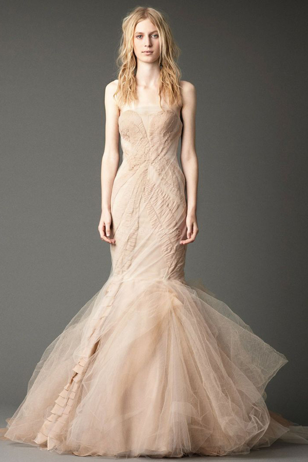 浪漫鱼尾婚纱礼服最新款 做婚礼唯美新娘