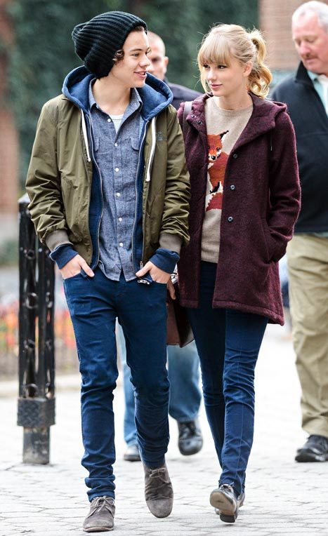 taylor swift & conor kennedy各种暗一个色调的姜黄,墨绿,嘴红