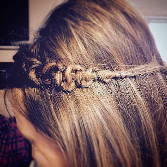 公主式蛇形编发