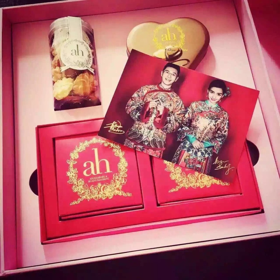 黄晓明大婚礼盒曝光