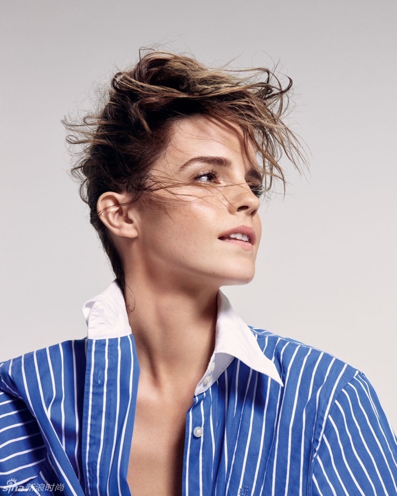 艾玛-沃特森深v套装另类美女