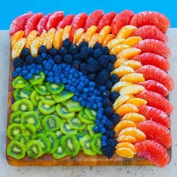 这样的水果拼盘!请每天给我来一份