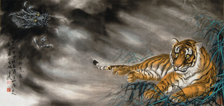 卧虎藏龙(68cm×136cm)