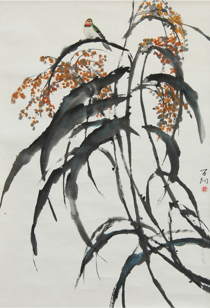 苏百钧工笔花鸟画作品927