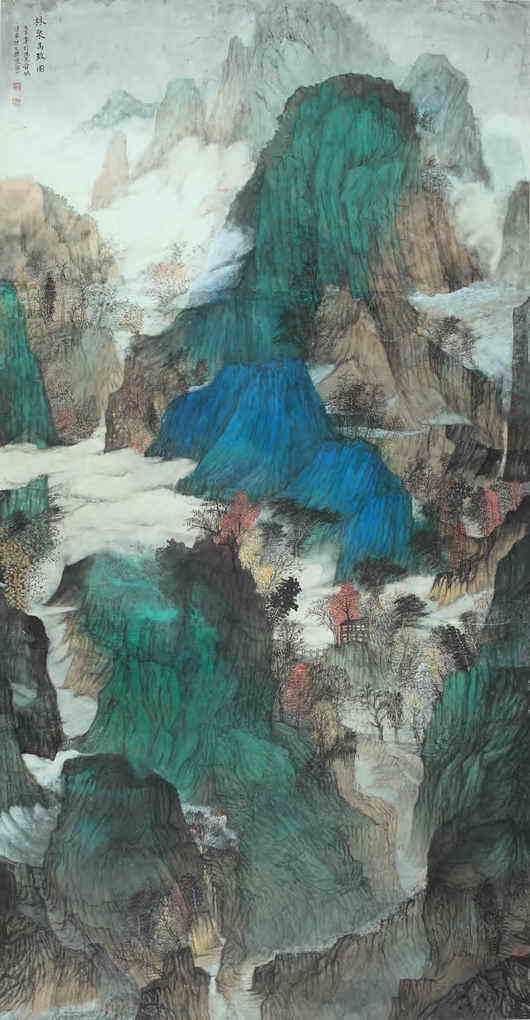 山东中国画山水作品晋京展