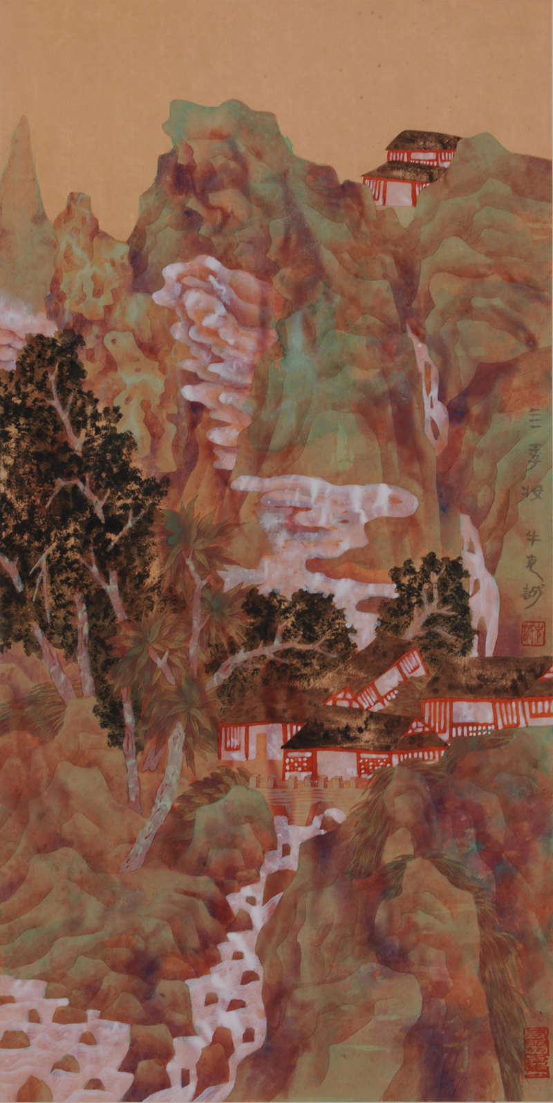 "山水本色――牛克诚新青绿山水画展"于2012年7月15日至8月31日在