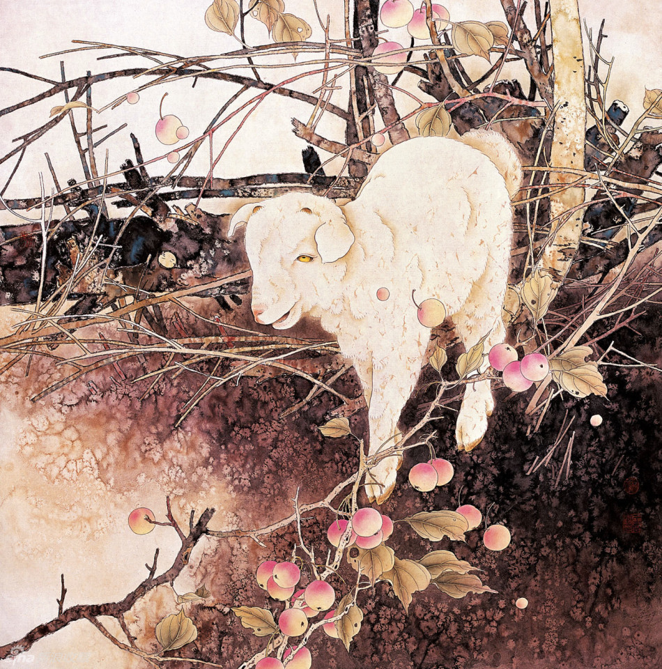 王云工笔画作品欣赏_高清图集_新浪网