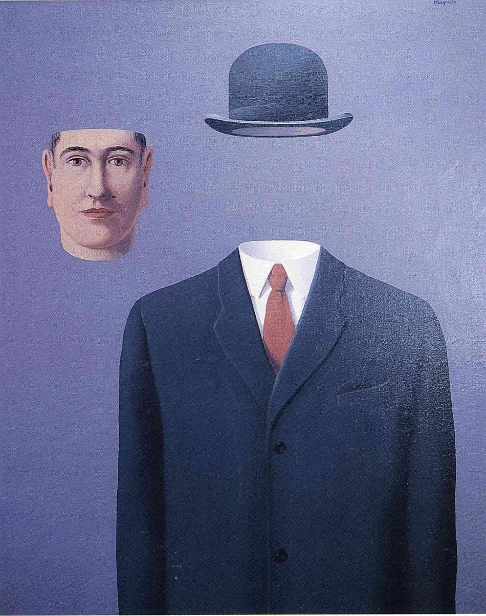 马格利特的超现实主义画作