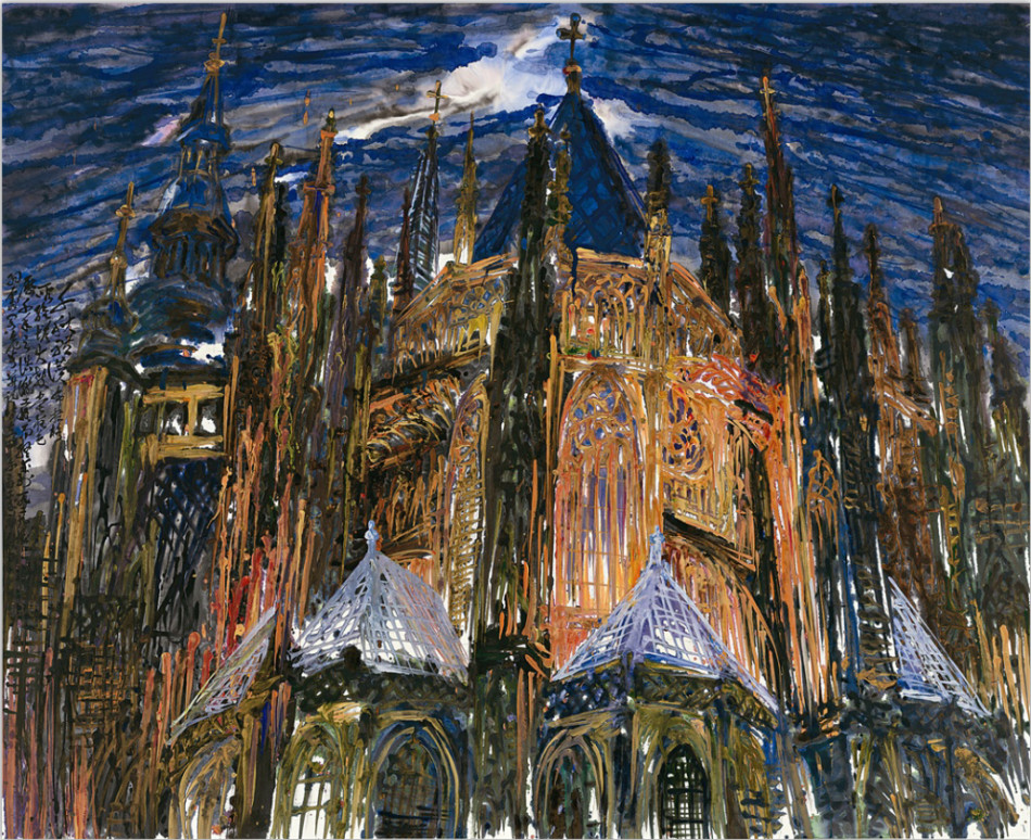 聂危谷彩墨画展