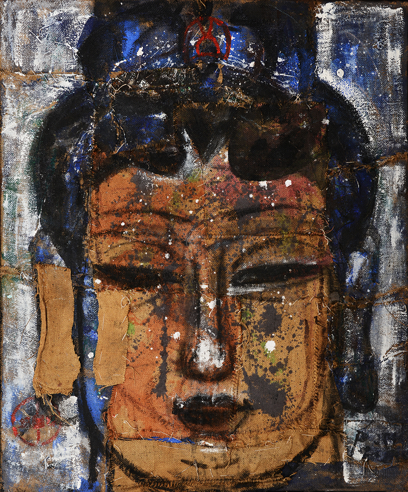 冥想钱培琛麻布系列作品展