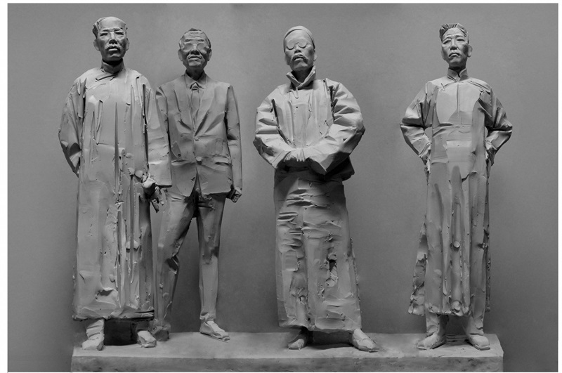 原溯陈辉董书兵李鹤三人雕塑展