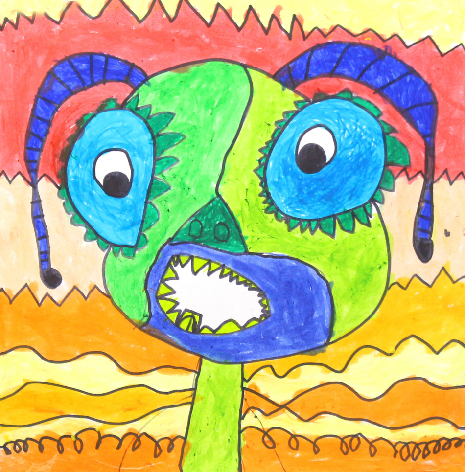 第二届"追逐梵高"少儿绘画大赛作品第三批_高清图集_