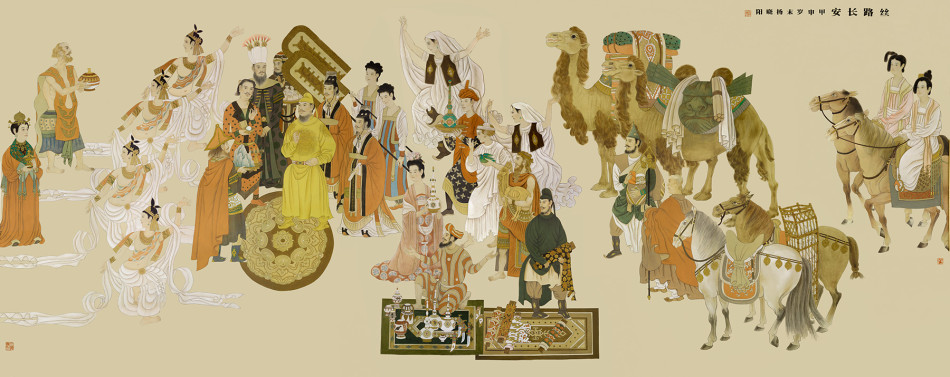 杨晓阳美术作品展:丝绸之路