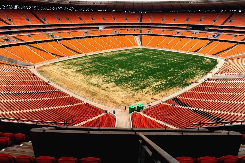 足球城体育场的全景