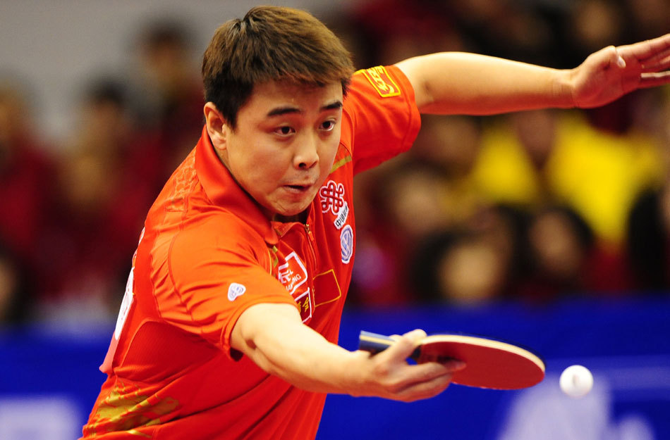 4月1日,中国乒乓球男队"直通莫斯科"队内选拔赛第三阶段比赛在辽宁省