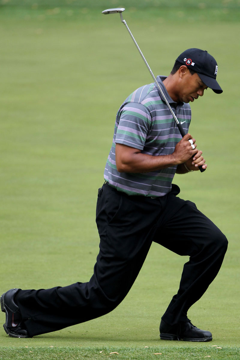 果岭上又腿丢了