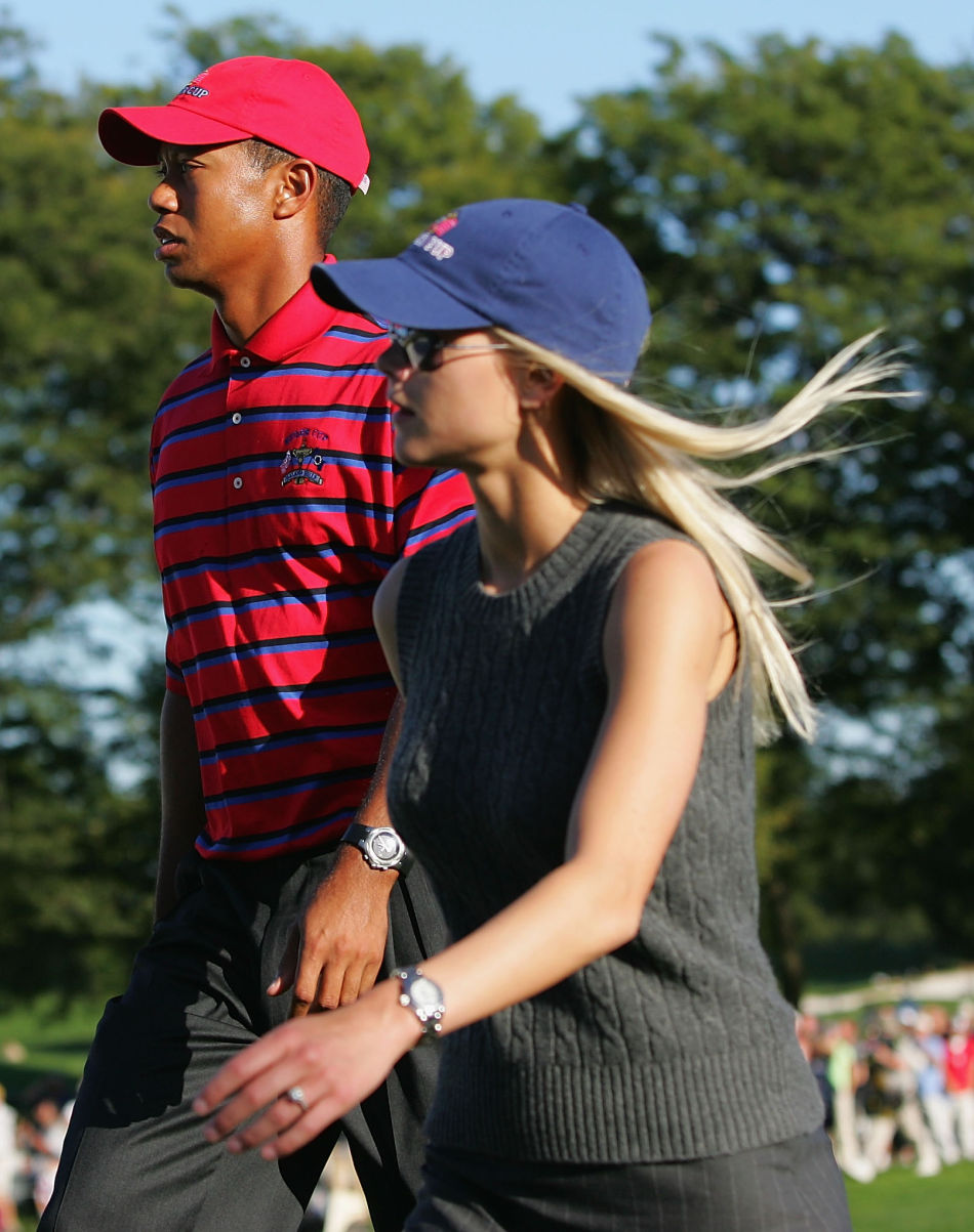 伍兹与艾琳的甜蜜时光_高清图集_新浪网