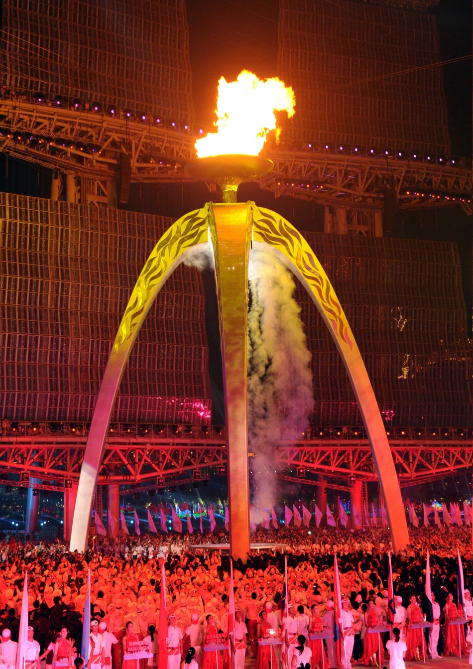 万众瞩目的圣火