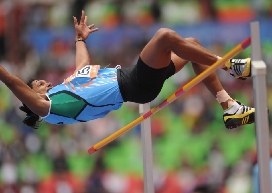 亚运女子七项全能之跳高