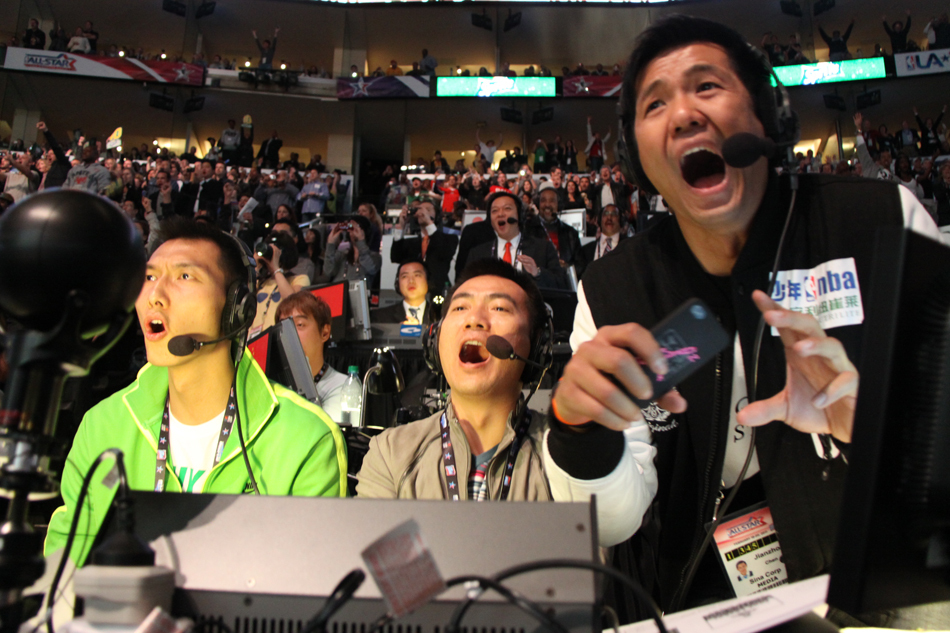 新浪nba解说三剑客现场解说_高清图集_新浪网