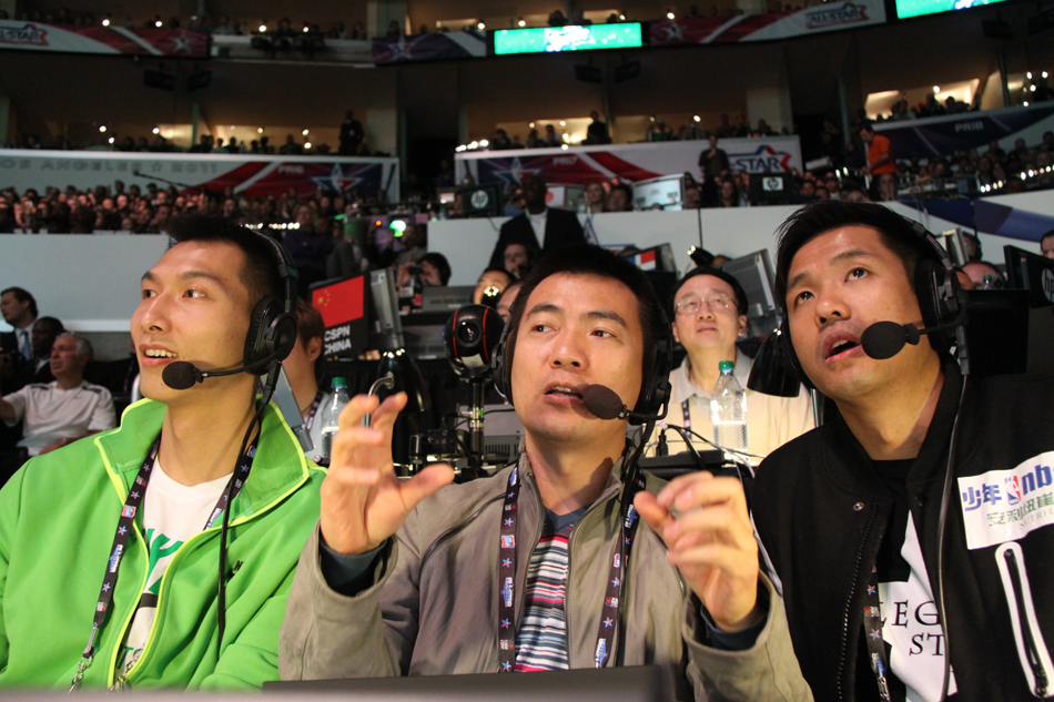 新浪nba解说三剑客现场解说_高清图集_新浪网