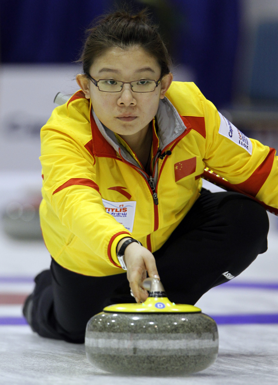 冰壶世锦赛中国豪取三连胜_高清图集_新浪网