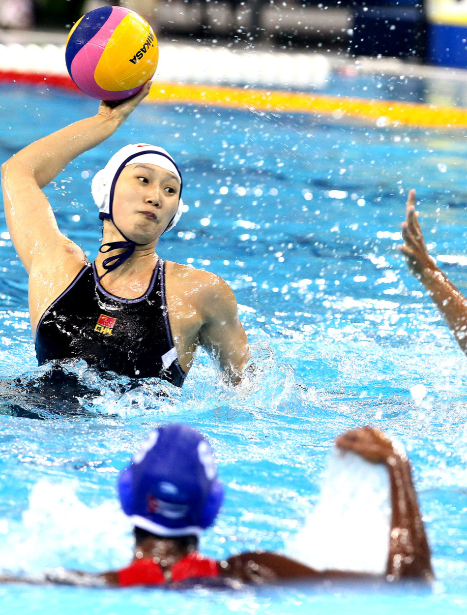 女子水球中国大胜古巴_高清图集_新浪网