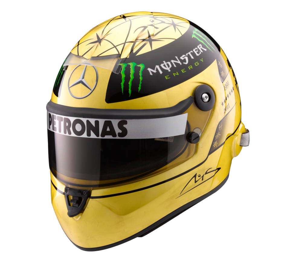 舒马赫20周年纪念头盔高清