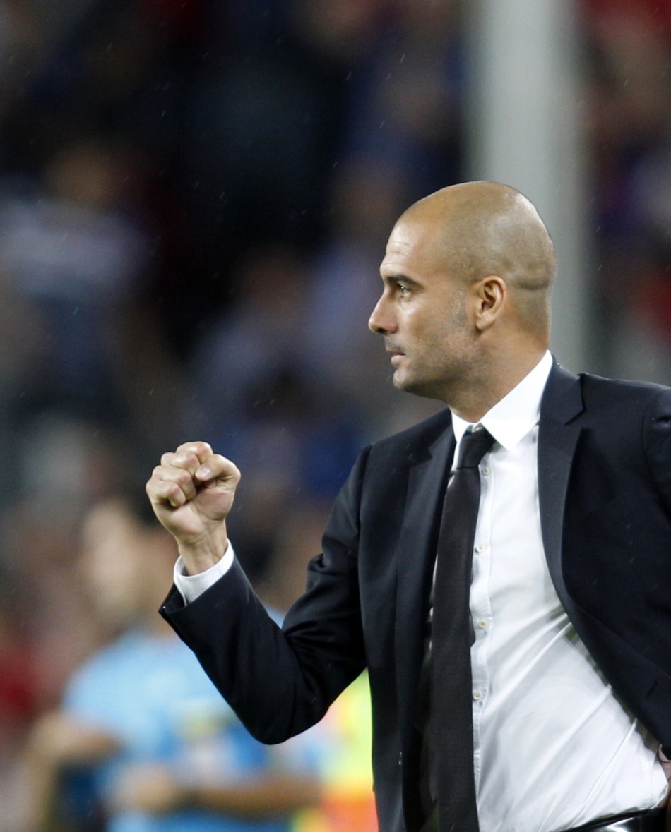 瓜迪奥拉握拳庆祝