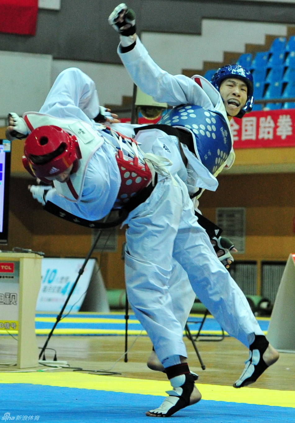 北京时间3月14日,2012年全国跆拳道锦标赛暨伦敦奥运会热身赛在廊坊