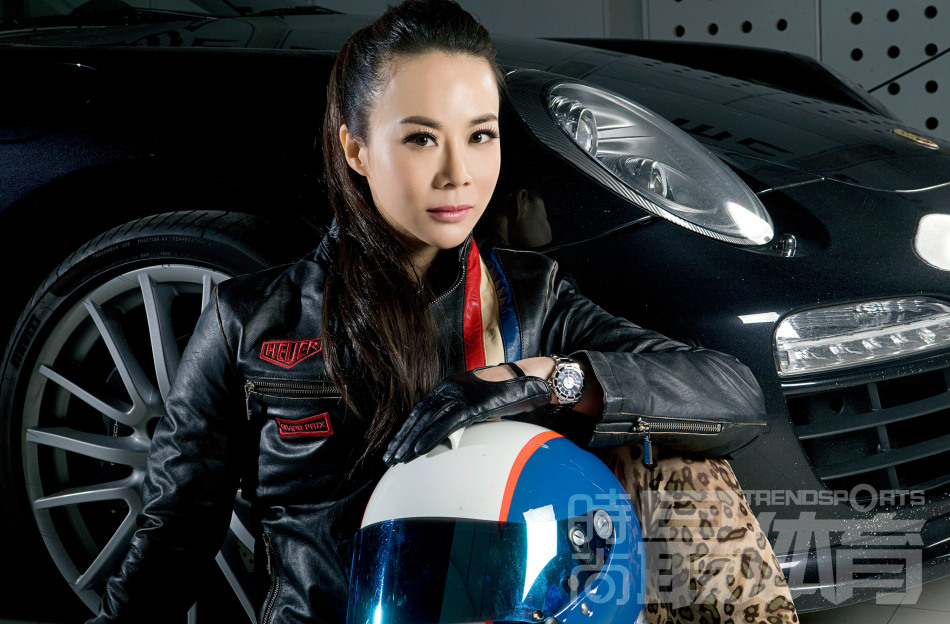 美女赛车手谭颖