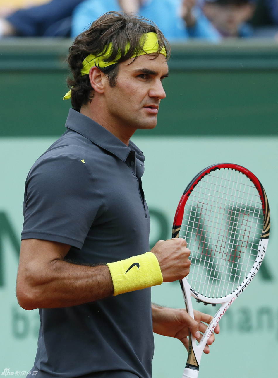 费德勒逆转晋级四强_高清图集_新浪网