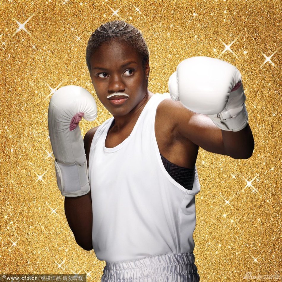 跆拳道选手搞怪妆容