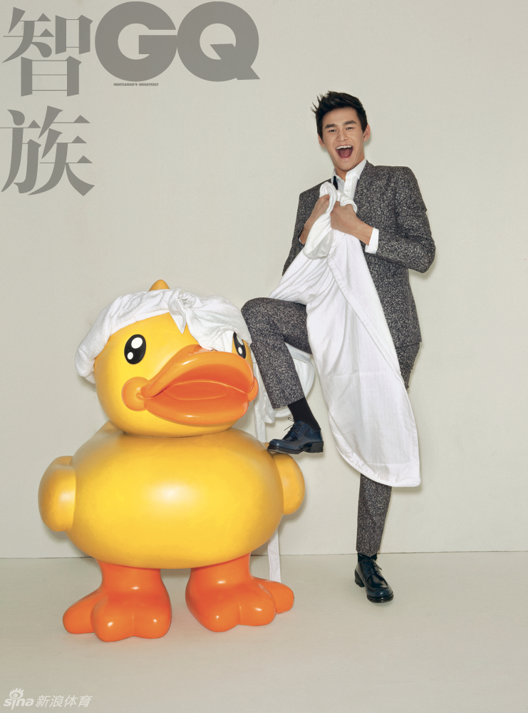 孙杨拍摄时尚写真