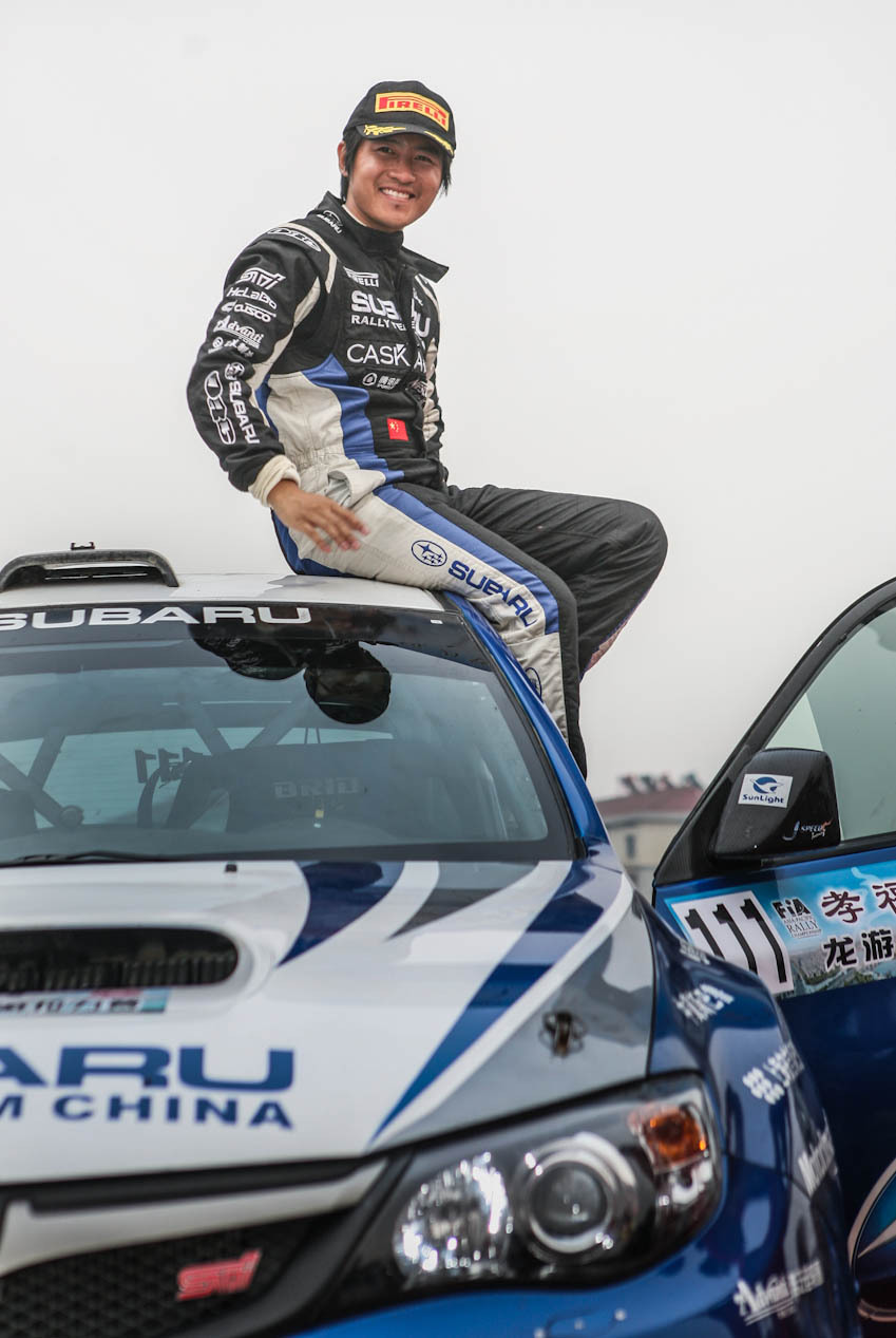 韩寒征战龙游拉力赛