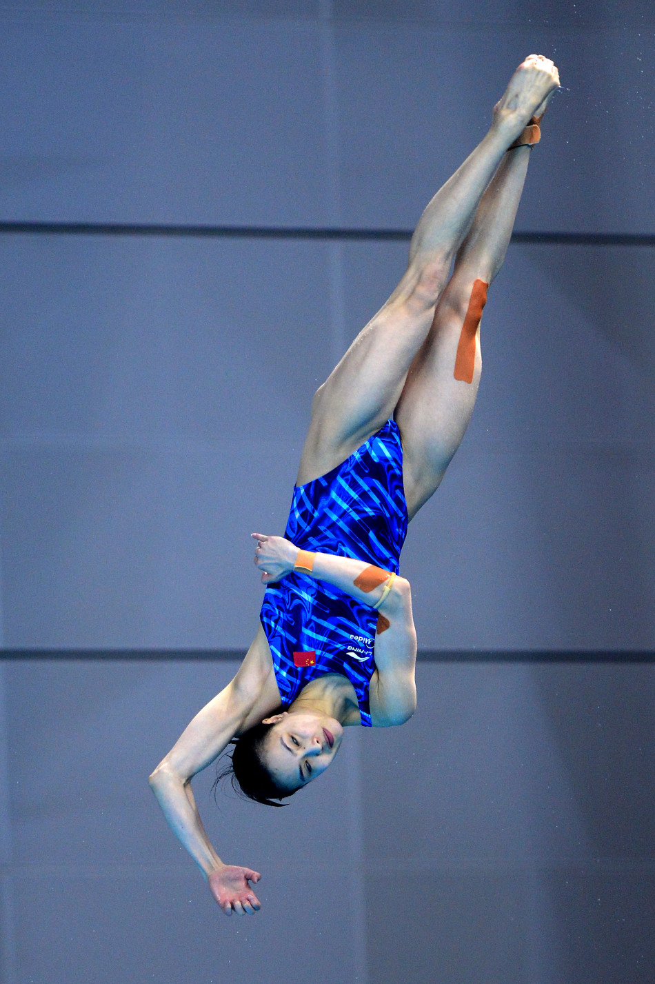 跳水吴敏霞透明照图片 吴敏霞跳水红外线照片