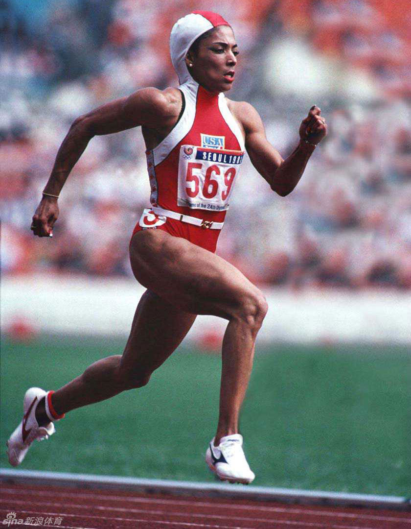 田径赛场传奇花蝴蝶乔伊娜老照片_高清图集_新浪网
